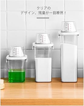 Amazon｜詰め替えボトル 容器 洗濯洗剤 大容量 1100ml 1800ml 2300ml